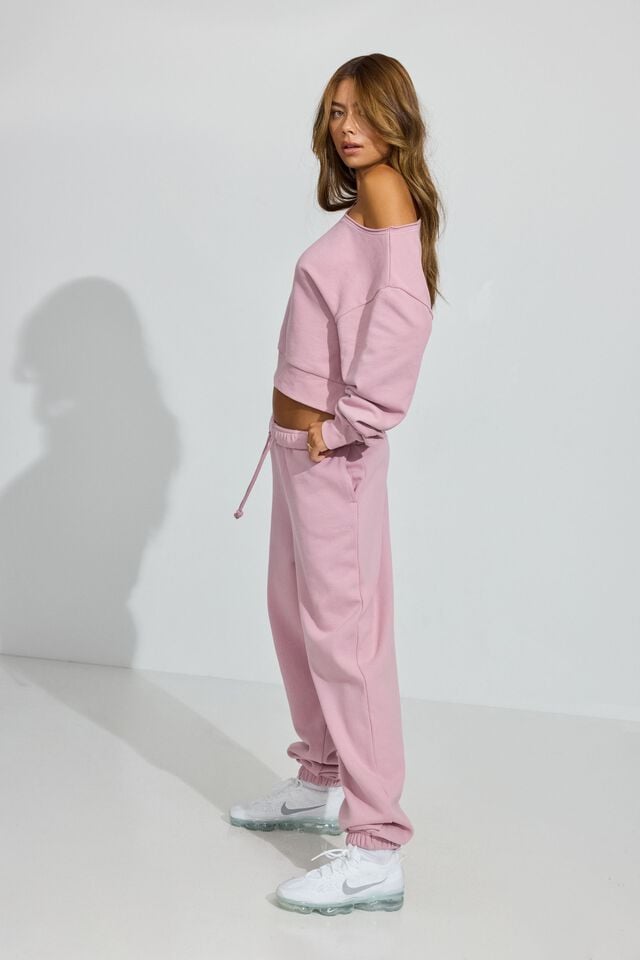 Purple Garage Ultrafleece Boyfriend Women Sweatpants | A-3042568