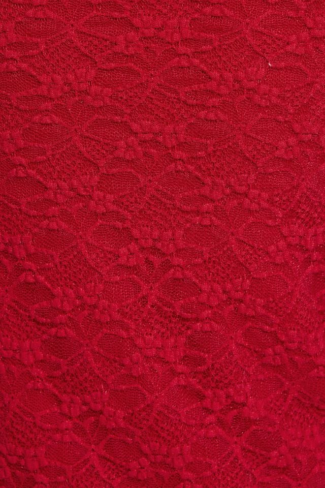 Red Garage Lace Asymmetric Tube Women Tank Top | A-9378025