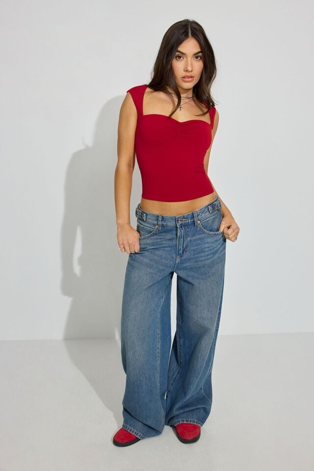 Red Garage Talina Square Neck Women Tank Top | A-5623794