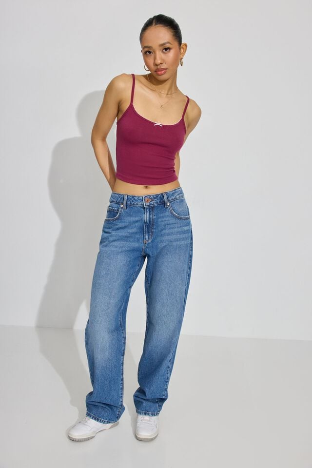 Red Purple Garage Felicia Cami Women Tank Top | A-8694510