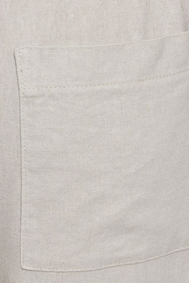 Silver Beige Garage Millie Linen Pull-on Women Pants | A-6132954