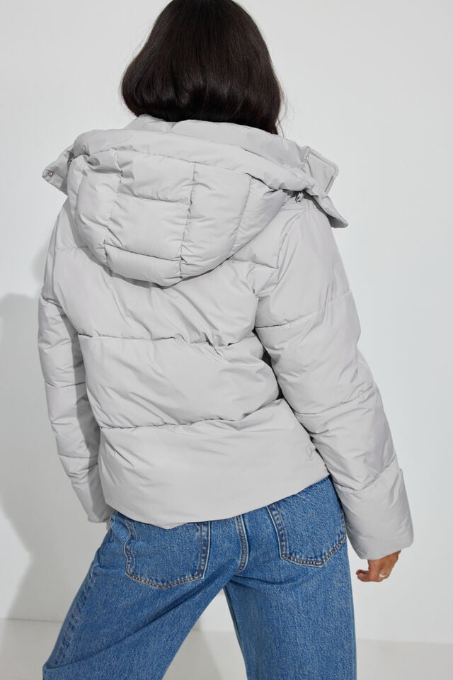 Silver Grey Garage Perfect Women Down Jackets | A-1897053