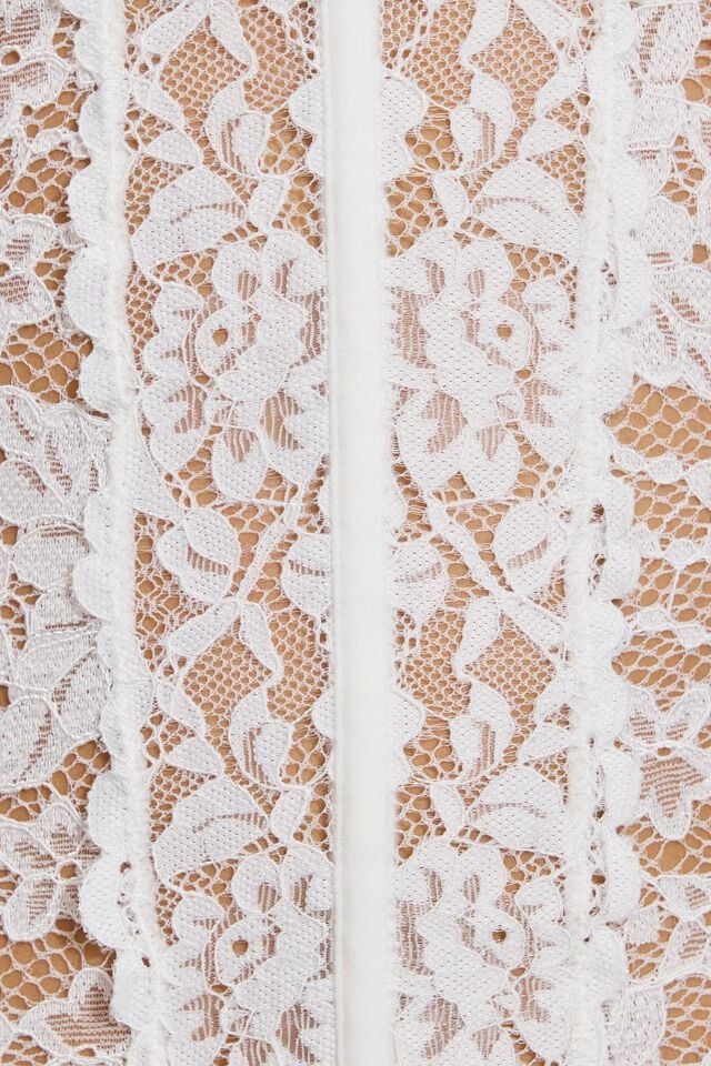 White Garage Chrishell Lace Mesh Women Tank Top | A-0578219