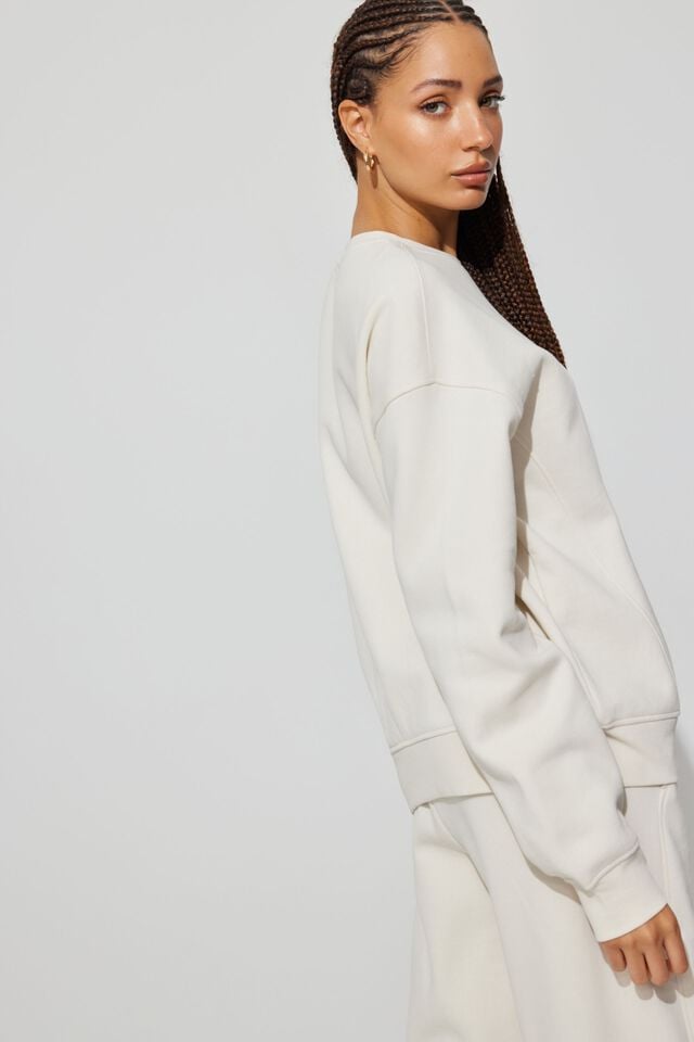 White Garage Elevated Women Sweatshirts | A-6329704