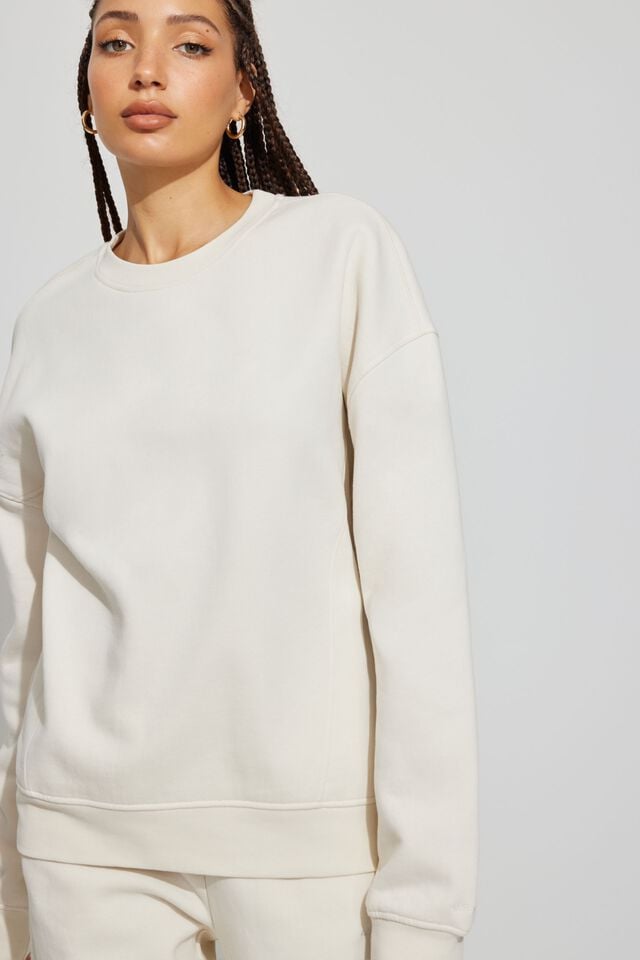 White Garage Elevated Women Sweatshirts | A-6329704