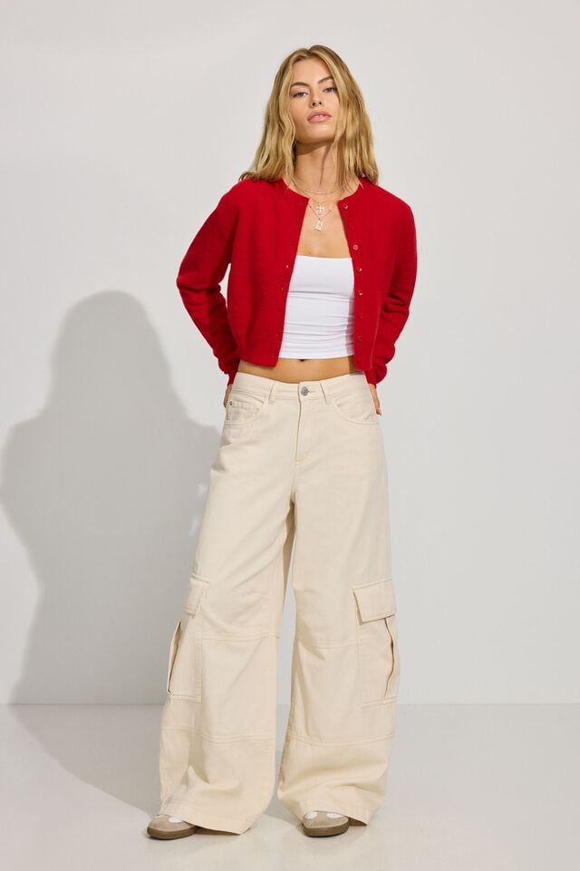White Garage Extreme Baggy Women Cargo Pants | A-9023765