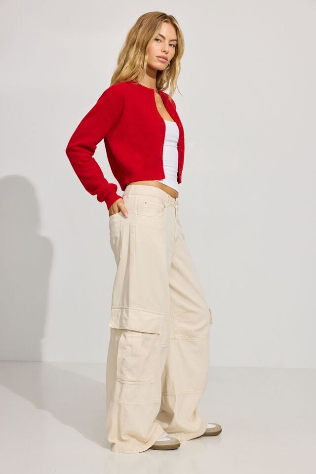 White Garage Extreme Baggy Women Cargo Pants | A-9023765