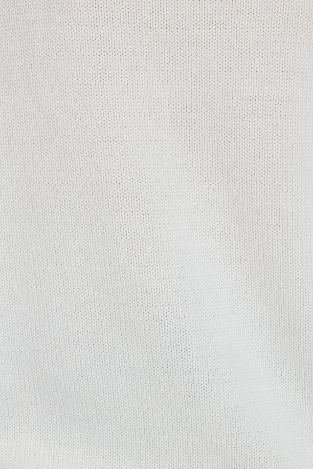 White Garage High V-neck Women Sweater | A-1945876