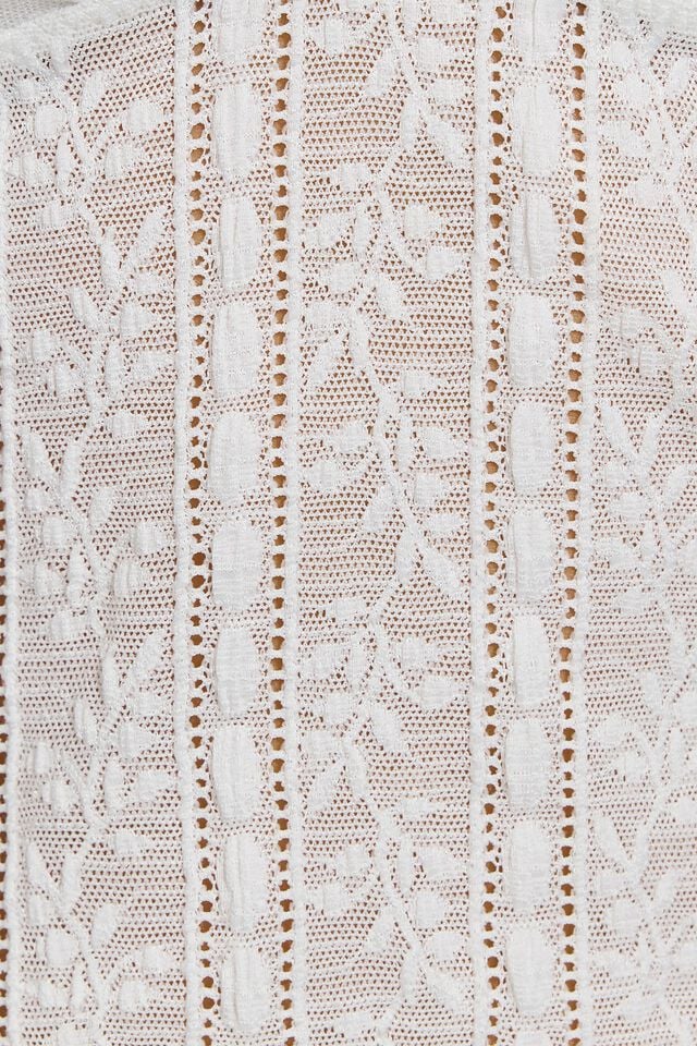 White Garage Lace Women Shorts | A-0213579