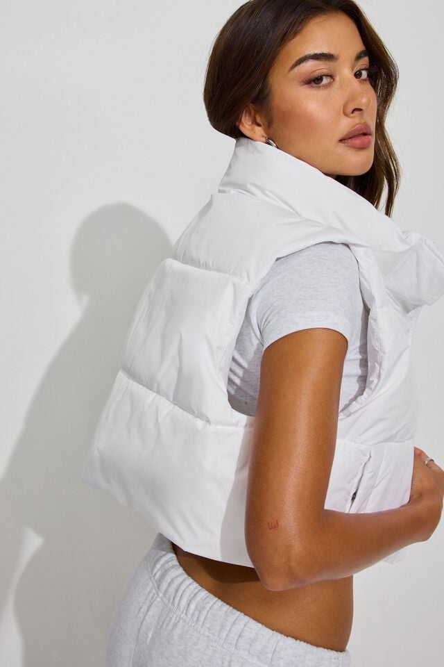 White Garage Mini 2.0 Women Puffer Vest | A-0287634