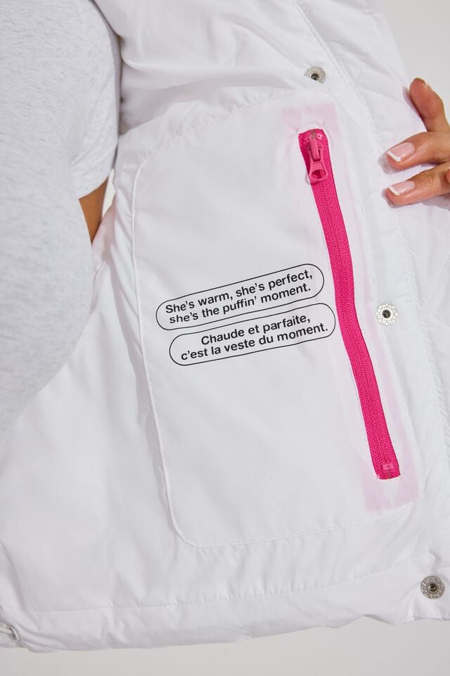 White Garage Mini 2.0 Women Puffer Vest | A-0287634
