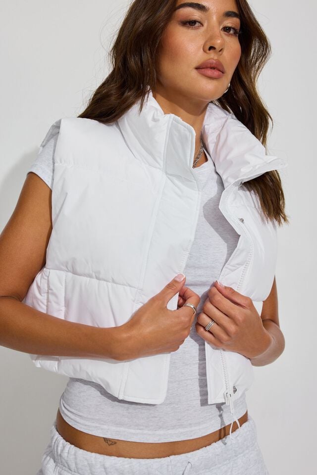 White Garage Mini 2.0 Women Puffer Vest | A-0287634