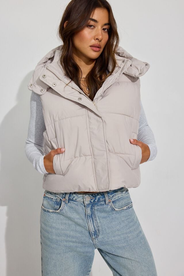 White Garage Perfect Women Puffer Vest | A-2961087