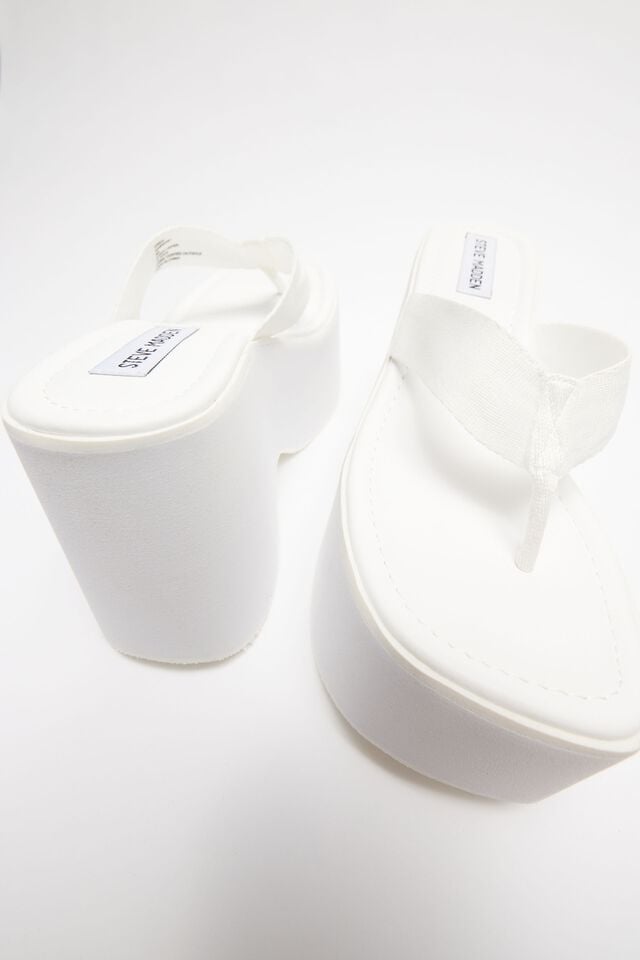 White Garage Steve Madden Gwen Platform Women Sandals | A-2045713