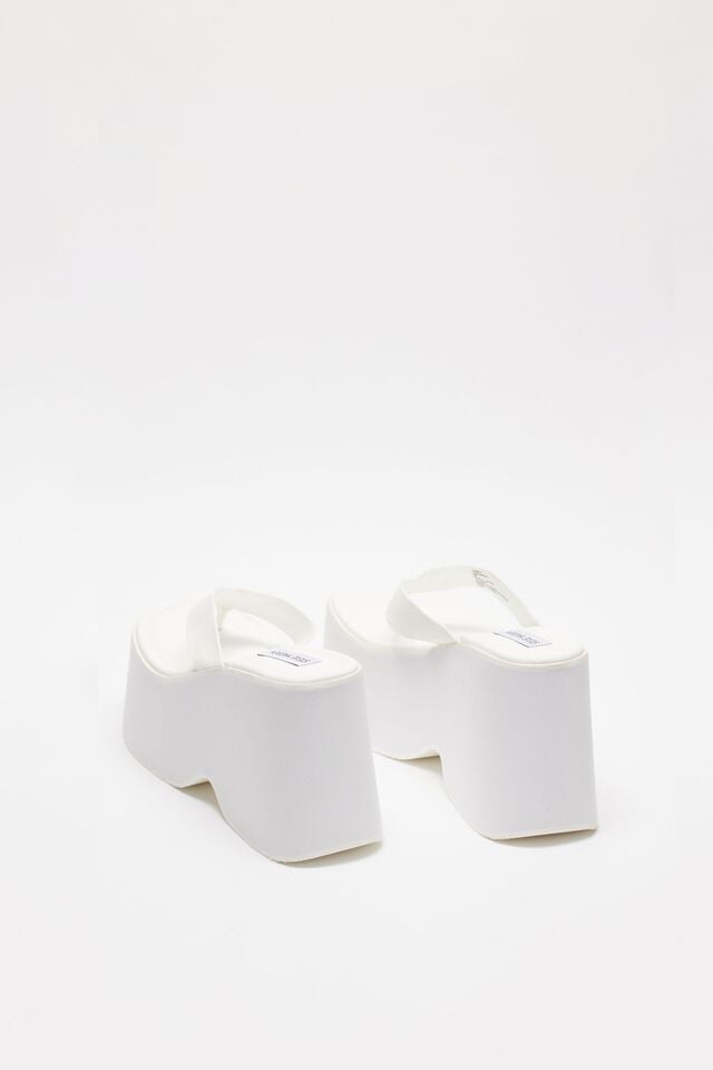 White Garage Steve Madden Gwen Platform Women Sandals | A-2045713