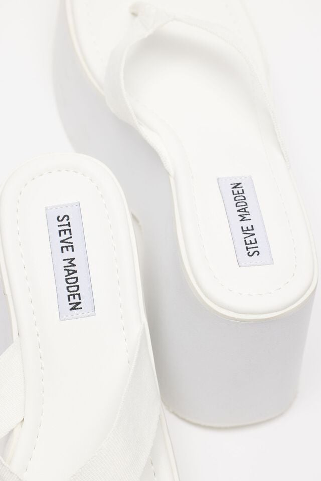 White Garage Steve Madden Gwen Platform Women Sandals | A-2045713
