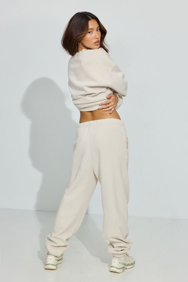 White Garage Ultrafleece Boyfriend Women Sweatpants | A-7834910