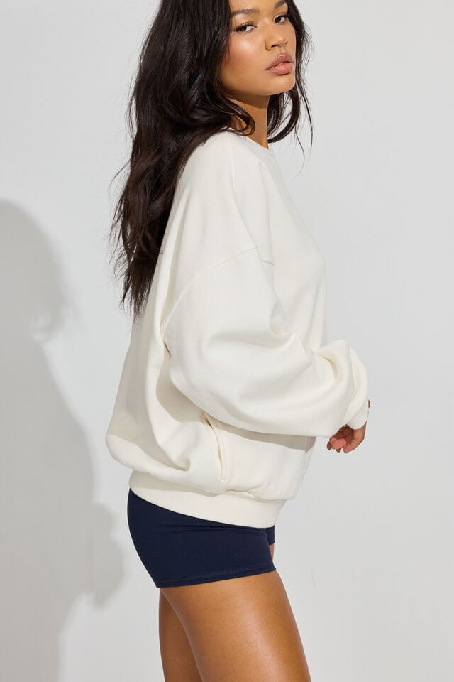 White Garage Ultrafleece Women Sweatshirts | A-2918470